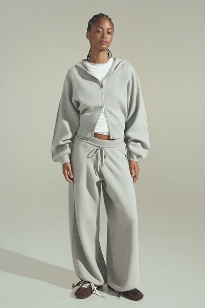 Bershka Balon kollu kapüşonlu sweatshirt