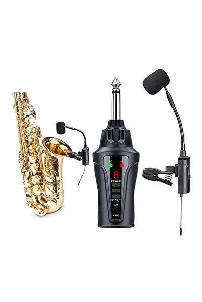 ACEMIC Set Wireless Cardioid, Microfon, pentru Saxofon si Trompeta, ST-5, ins...