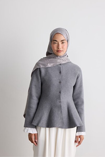 Modakaşmir Crystal Pattern Silky Jacquard Shawl