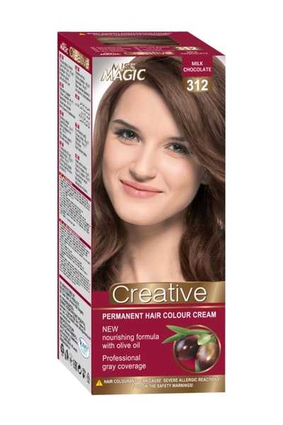 Miss Magic Βαφή μαλλιών αρ.312 σοκολάτα γάλακτος 90γρ. - CREATIVE