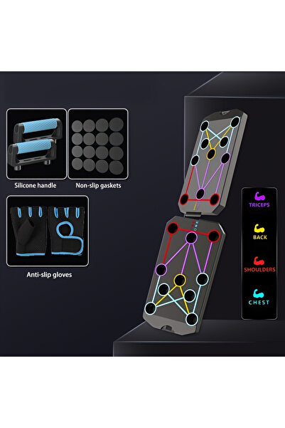 Choice board-glove Folding Push-up Board Support Muscle Exercise Multifunctio...