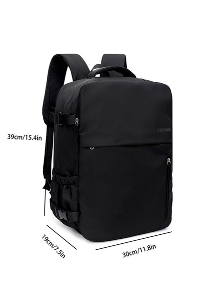 Take Two By Styli Black Backpack with Shoe Compartment