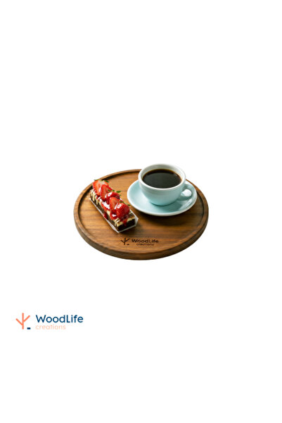 WOODLIFE صينية خشبية مستديرة 27 سم