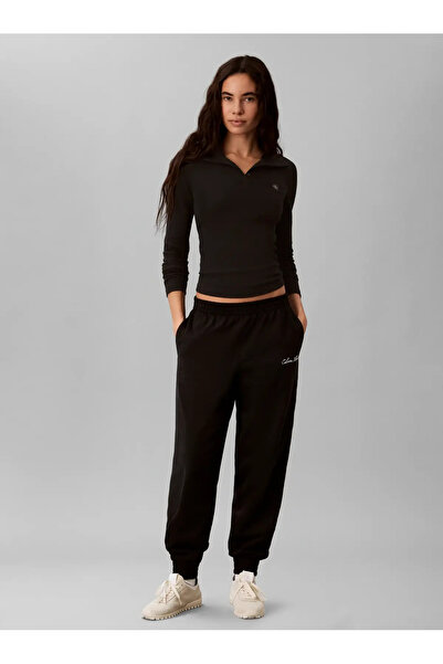 Calvin Klein HEAVY JERSEY JOGGER-, UB1 Siyah Kadın Eşofman Altı