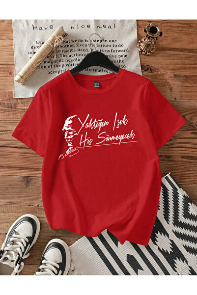SUNFREE Atatürk Printed Oversize Crew Neck Unisex Tshirt