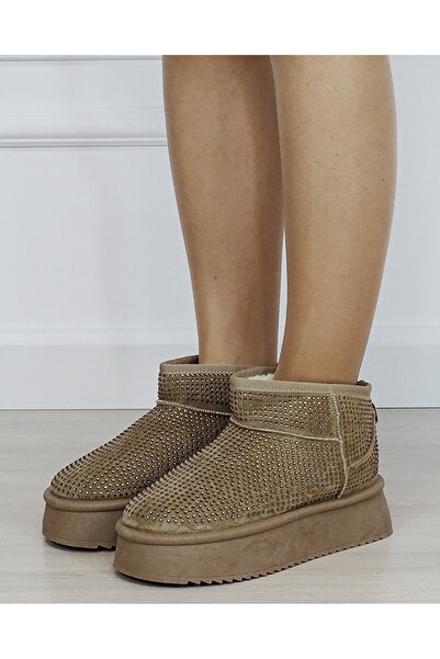 SOFILINE Women's khaki boots with PU pebbles - 15 M4