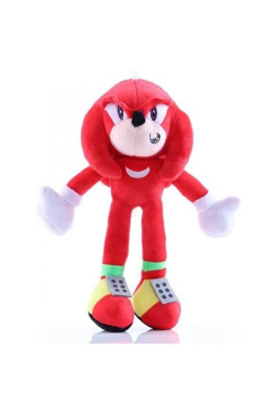 NO BRAND Jucarie de plus Sonic, 20 cm, Rosu