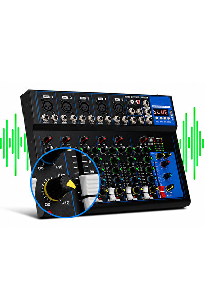 Generic Brand Mixer audio, pasiv, profesional, 7 canale, pentru boxe active, ...