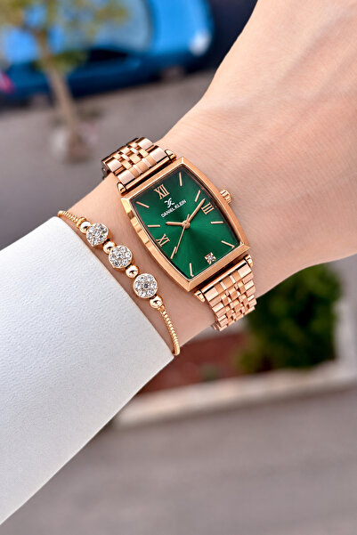 Daniel Klein Kadranı Yeşil Kordonu Rose Renk 24 Mm Görseldeki İle Aynı Kadın ...
