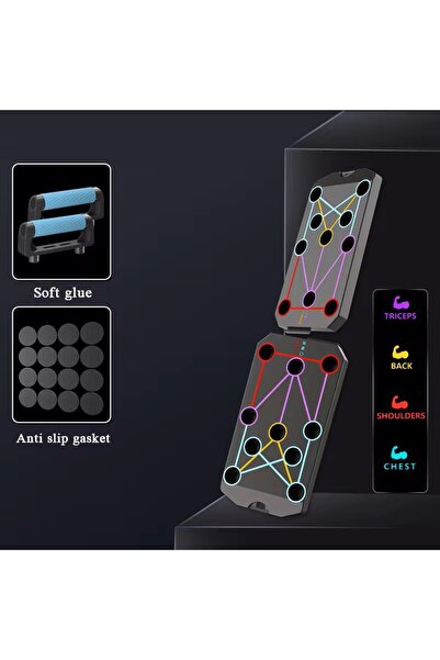 Choice board Folding Push-up Board Support Muscle Exercise Multifunctional Ta...