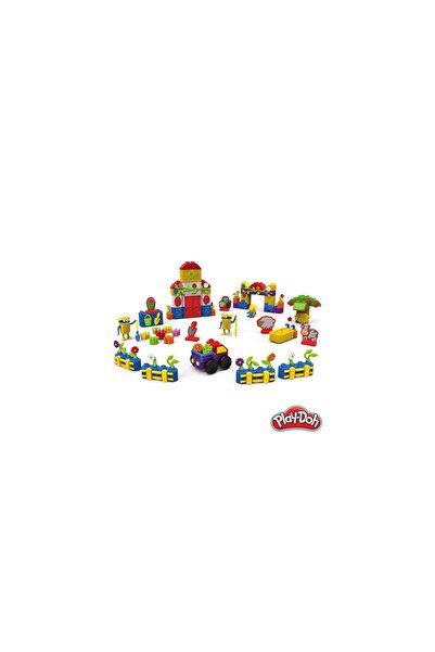 Play Doh Play-Doh Farm Building Blocks and Clay Set - Building and Constructi...