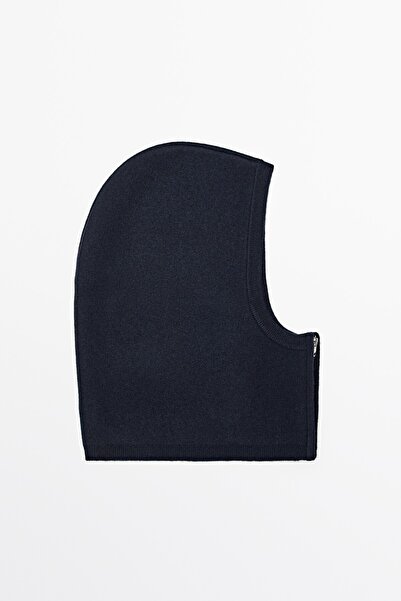 Massimo Dutti Süet kapüşonlu, yün karışımlı balaklava