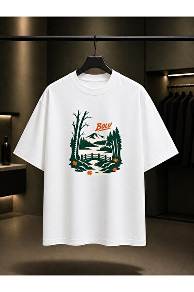 fame-stoned Bolu Yedigöller Printed Unisex 100% Cotton T-Shirt