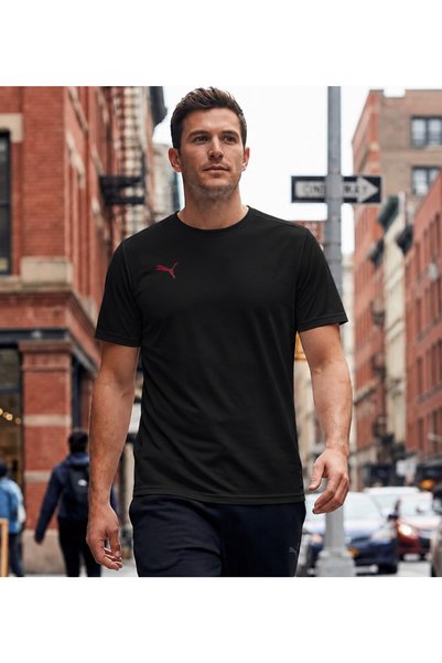 Puma TURKEY BLANK TEE BLACK-RED