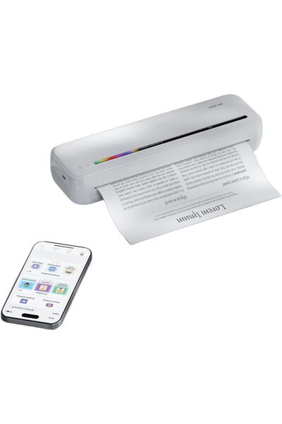 Green Lion Portable Thermal Printer, 2600mAh Battery, 300 DPi, 120 Papers (6 ...