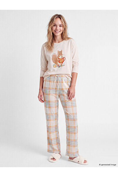 LC Waikiki Alita City with a Difference, Lcw Dream Pink Combed Cotton Printed...