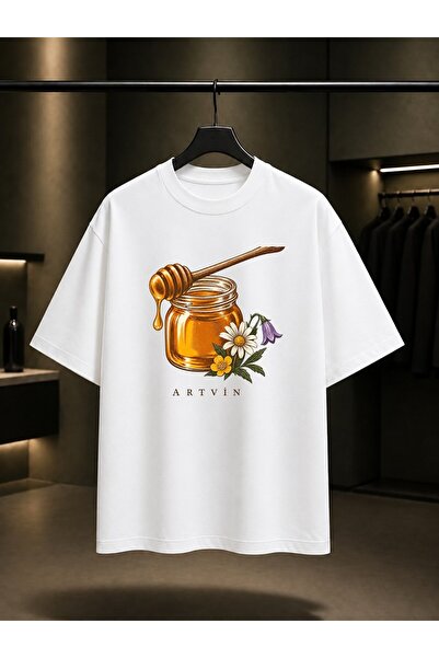 fame-stoned Artvin Honey Printed Unisex 100% Cotton T-Shirt
