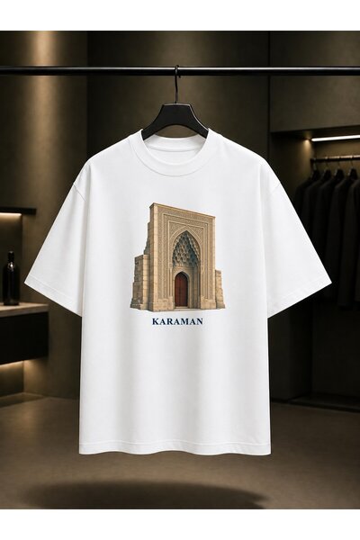 fame-stoned Karaman Hatuniye Crown Printed Unisex 100% Cotton T-Shirt
