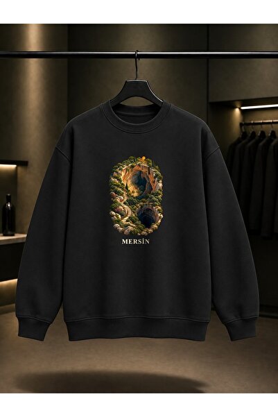 fame-stoned Mersin Paradise Hell Printed Unisex 100% Cotton Sweatshirt