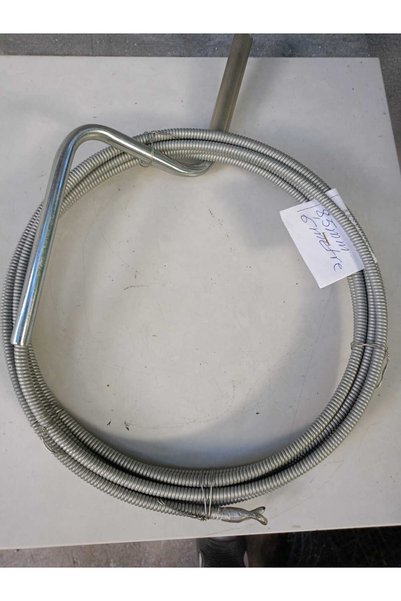 Profesyonel 8,5 mm 6m Esnek Paslanmaz İçi Dolu Çelik Spiral – Tıkanıklık ve Lavabo Açıcı