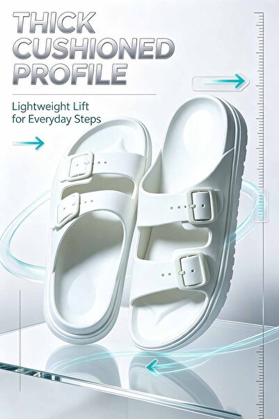 AuraHub Trading Versatile Double-Strap Sandals - Perfect for Gym & Vacation