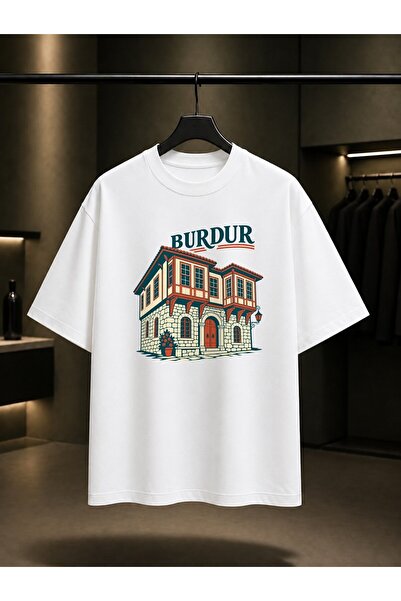 fame-stoned Burdur Stone Room Printed Unisex 100% Cotton T-Shirt