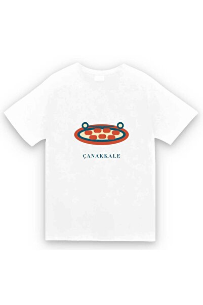 fame-stoned Çanakkale Biga Köftesi Printed Unisex 100% Cotton T-Shirt