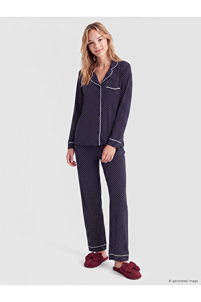 LC Waikiki Alita City with a Difference of Price Lcw Dream Navy Blue Combed C...