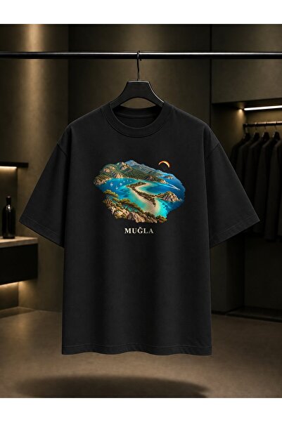 fame-stoned Muğla Dead Sea Printed Unisex 100% Cotton T-Shirt
