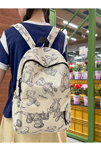 Take Two By Styli Teddy Bear Print Backpack