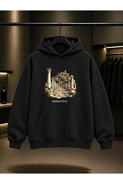 fame-stoned Φούτερ με κουκούλα Osmaniye Kastabala με στάμπα, Unisex, 100% βαμ...