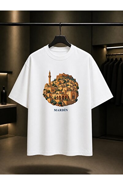 fame-stoned Mardin Old Printed Unisex 100% Cotton T-Shirt