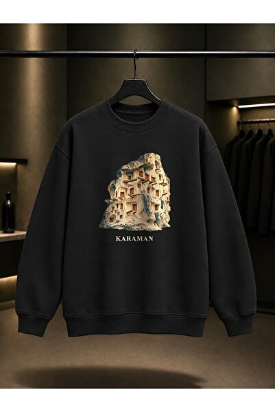fame-stoned Karaman Taşkale Grain Silos Printed Unisex 100% Cotton Sweatshirt