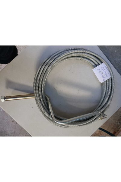 Profesyonel 8,5 mm 12m Esnek Paslanmaz İçi Dolu Çelik Spiral – Tıkanıklık ve Lavabo Açıcı
