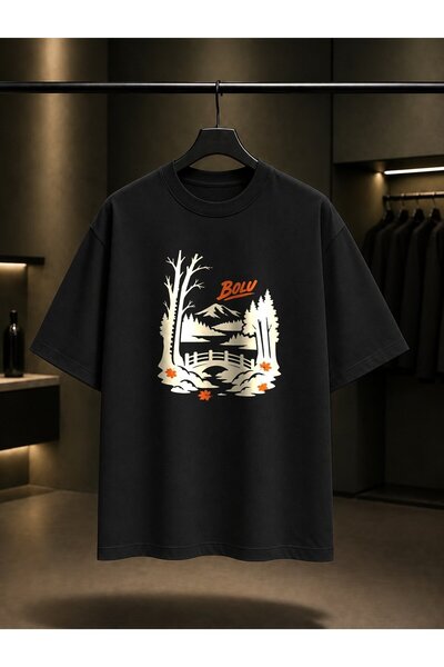 fame-stoned Bolu Yedigöller Printed Unisex 100% Cotton T-Shirt