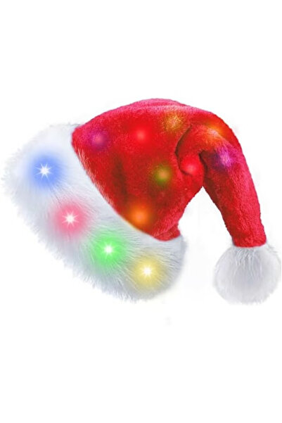 GGEROU Santa Hat, Light up Christmas Hat, Santa Hat with LED Lights, Flashing...