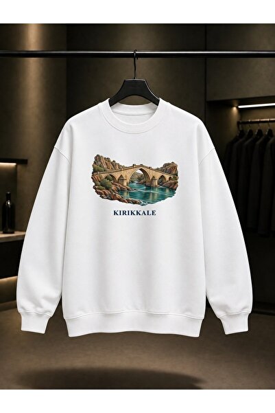 fame-stoned Kırıkkale Çeşnigir Köprüsü Printed Unisex 100% Cotton Sweatshirt