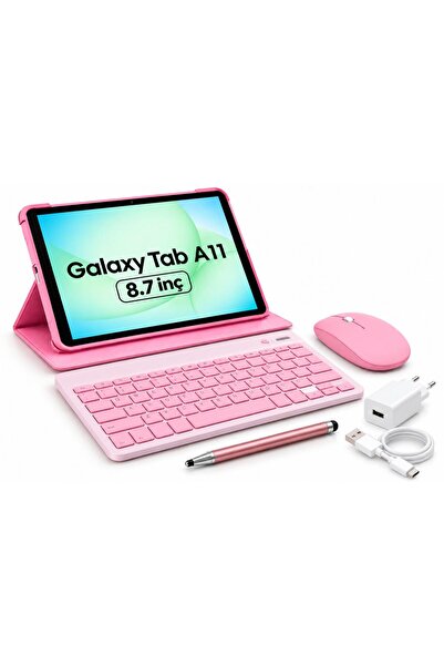 Samsung Galaxy Tab A11 4GB 64GB 8,7' TABLET+KILIF+KLAVYE+MOUSE+ŞARJ ALETİ(KAL...