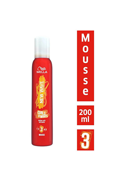 Wella New Wave Mousse 200ml Curls Waves (759194) --- New Wave Mousse for Curl...