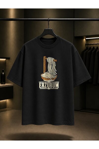 fame-stoned Erzurum Civil Cheese Printed Unisex 100% Cotton T-Shirt