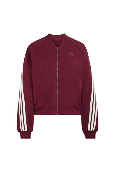 adidas Ak 3 Stripes Bomber Kadın Bordo Ceket