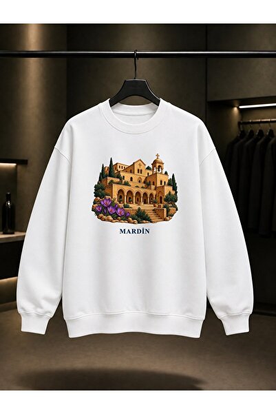 fame-stoned Mardin Deyrulzafaran Printed Unisex 100% Cotton Sweatshirt