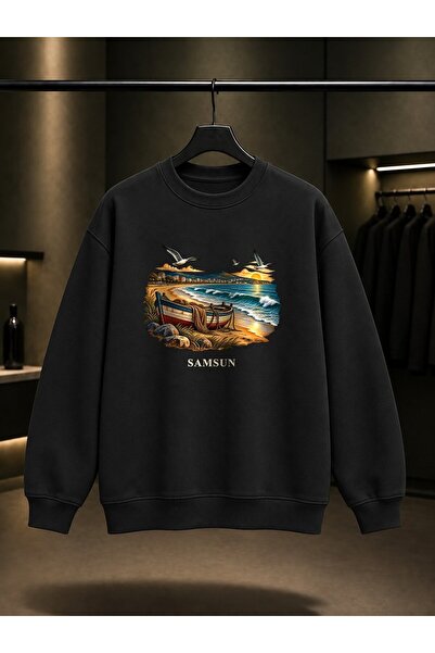 fame-stoned Samsun Atakum Coast Printed Unisex 100% Cotton Sweatshirt