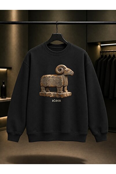 fame-stoned Iğdır Koç Mezar Printed Unisex 100% Cotton Sweatshirt