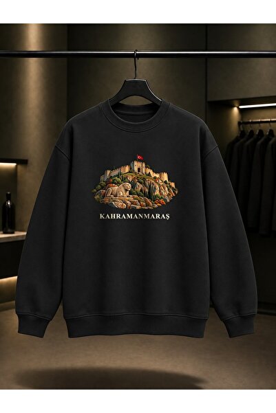 fame-stoned Kahramanmaraş Maraş Castle Printed Unisex 100% Cotton Sweatshirt
