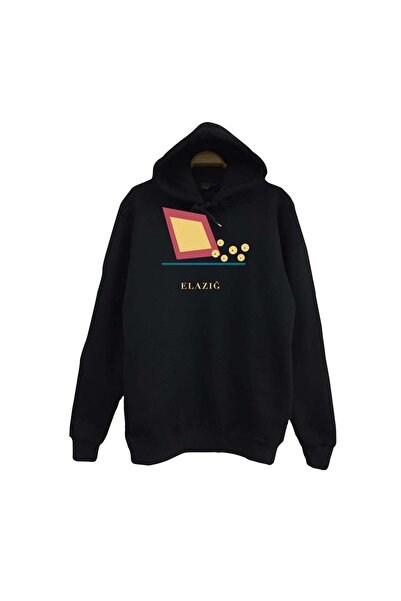 fame-stoned Elazığ Ağın Leblebisi Printed Unisex 100% Cotton Hooded Sweatshirt