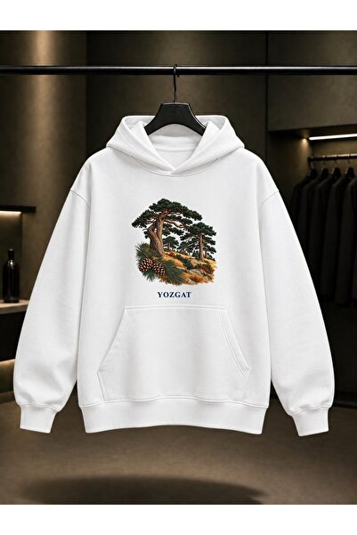 fame-stoned Yozgat Çamlık National Park Printed Unisex 100% Cotton Hooded Swe...