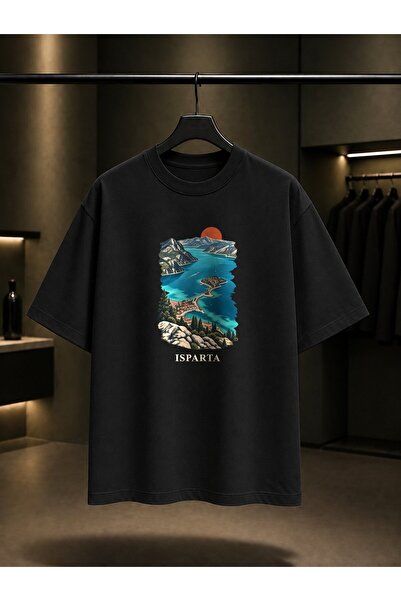 fame-stoned Isparta Lake of Spades Printed Unisex 100% Cotton T-Shirt