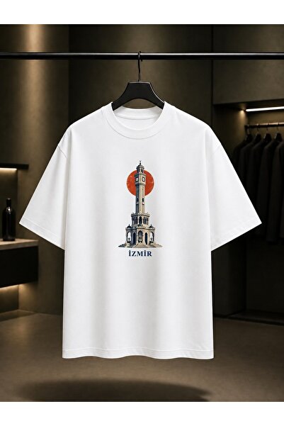 fame-stoned Izmir Clock Tower Printed Unisex 100% Cotton T-Shirt