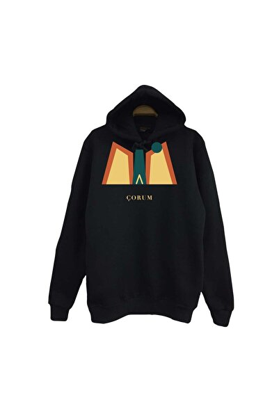 fame-stoned Çorum İncesu Canyon Printed Unisex 100% Cotton Hooded Sweatshirt